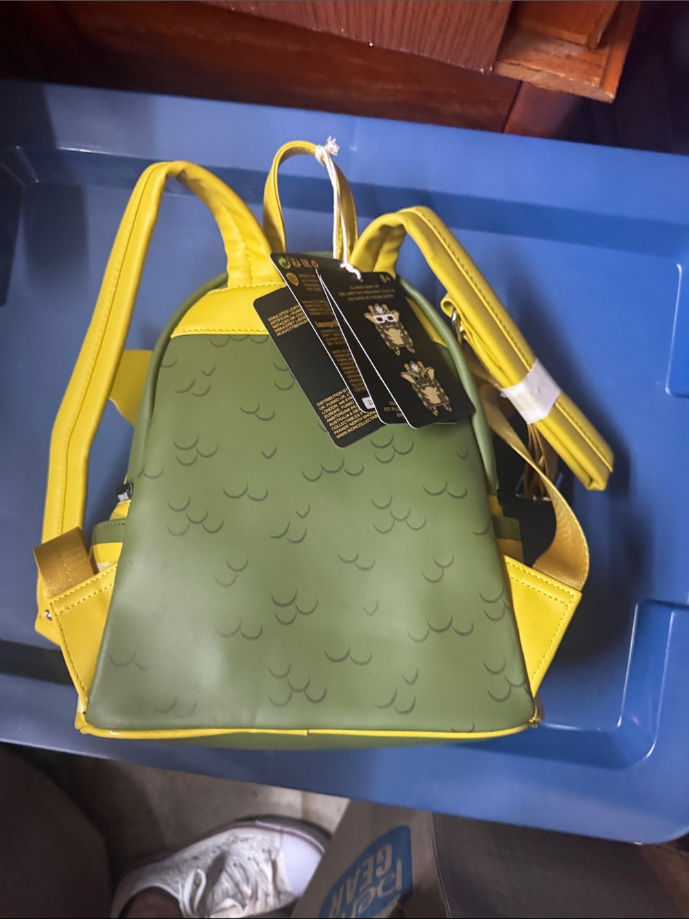 Funko Green and Yellow Creature Mini Backpack with 3D Mask - Picture 3 of 6